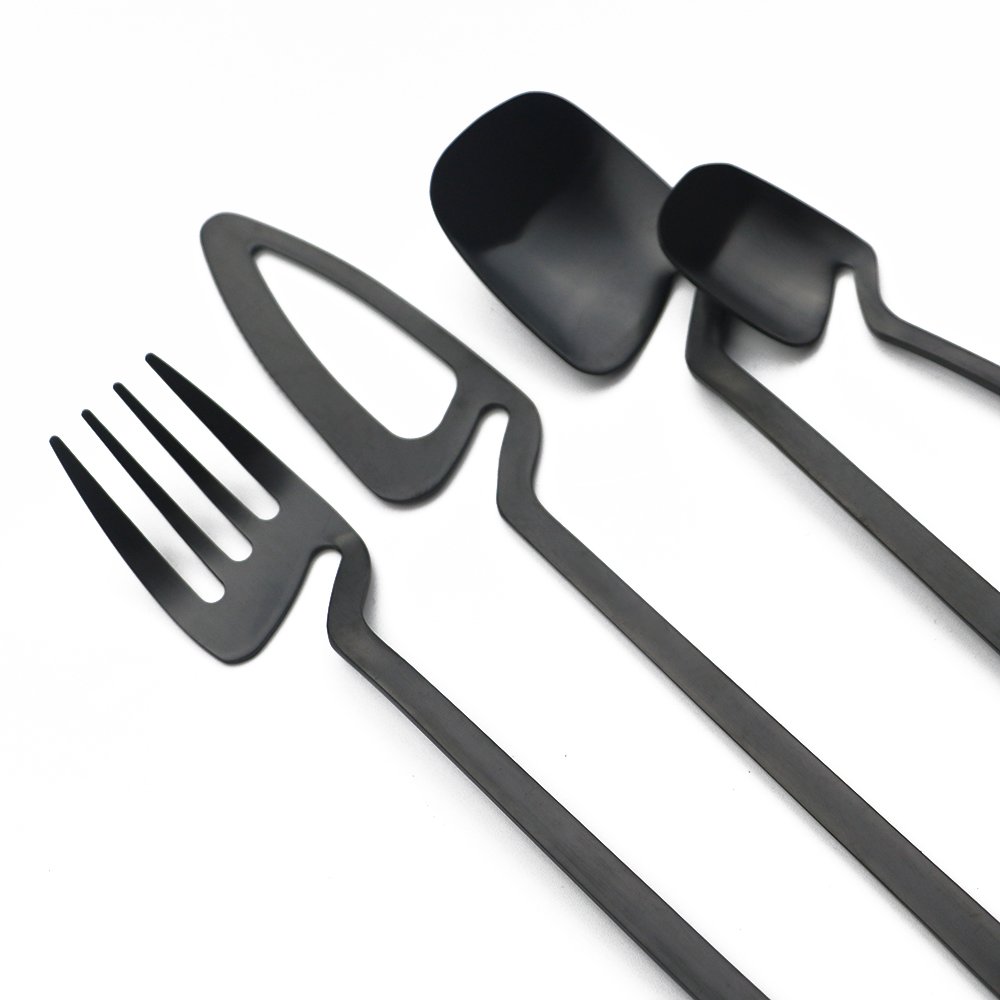 Quirky Hanging Dinnerware Set, 16-Piece Designer Cutlery