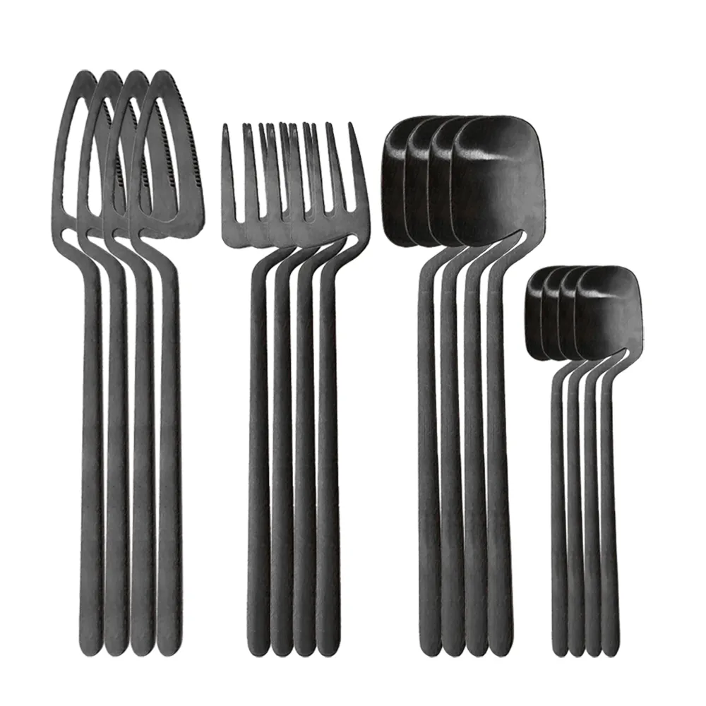 Quirky Hanging Dinnerware Set, 16-Piece Designer Cutlery — view 3
