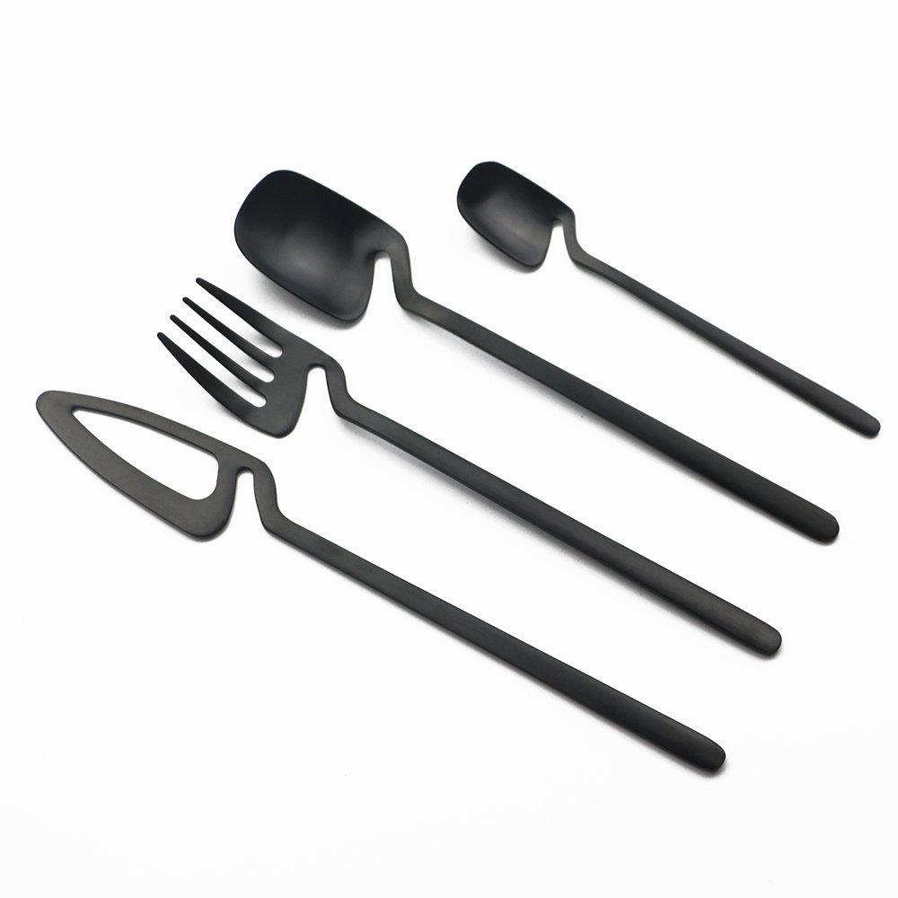 Quirky Hanging Dinnerware Set, 16-Piece Designer Cutlery — view 4