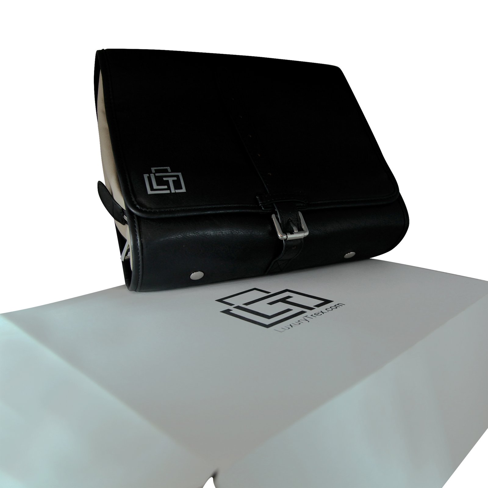 Premium Mens Hanging Leather Wash Bag. German Calf — view 3
