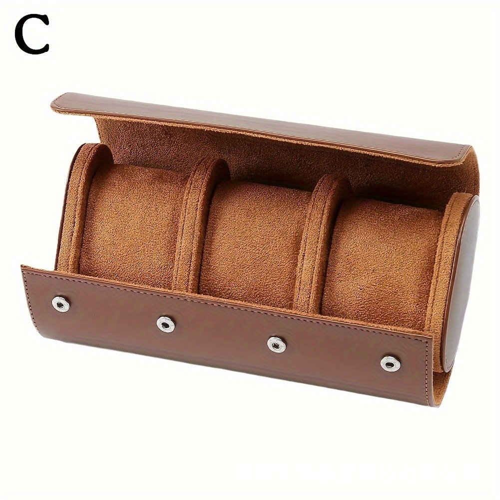 Travel Watch Roll. Holds 2 Watches, Padded Compartments — view 4